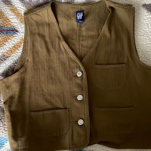 Vintage, cropped vest by GAP